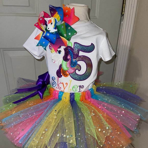 Handmade Other - Unicorn Birthday Tutu set